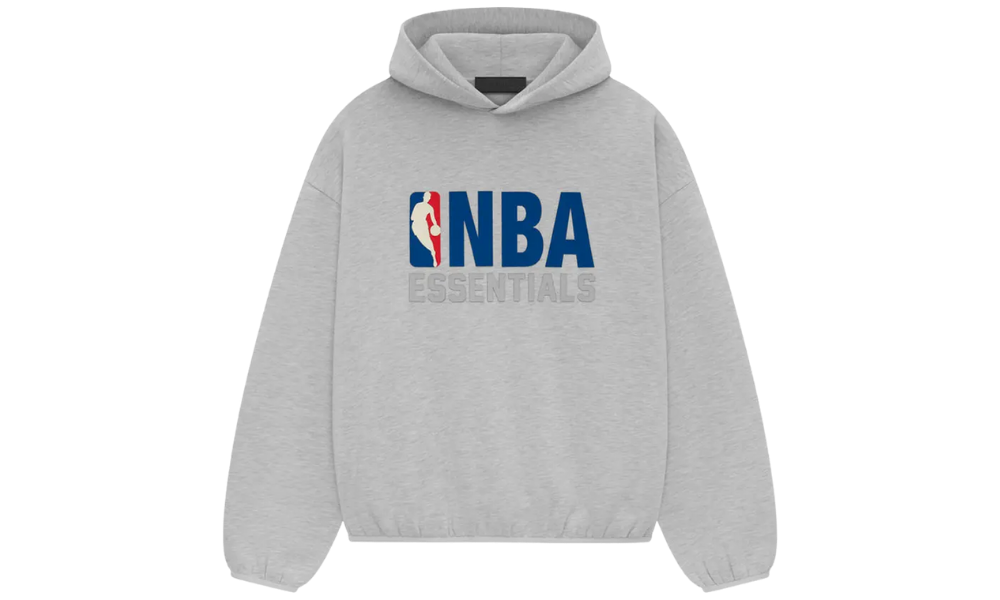 Fear of God Essentials x NBA Hoodie Light Heather